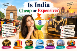 Read more about the article Is India Cheap or Expensive? A Complete Guide to Jewellery, Shopping, Gold Prices, Lifestyle Costs & Affordable Buying Options